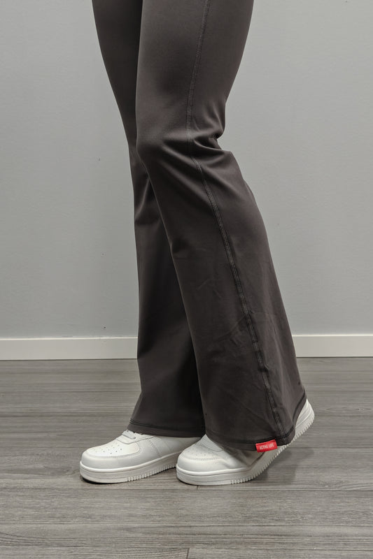 Flare Seamless Leggings - Stone Grey