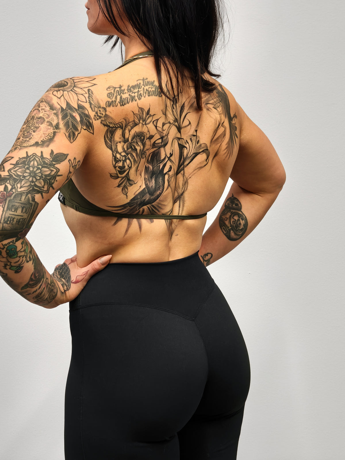 Nevai Elite Mini Gym Top - Army Green