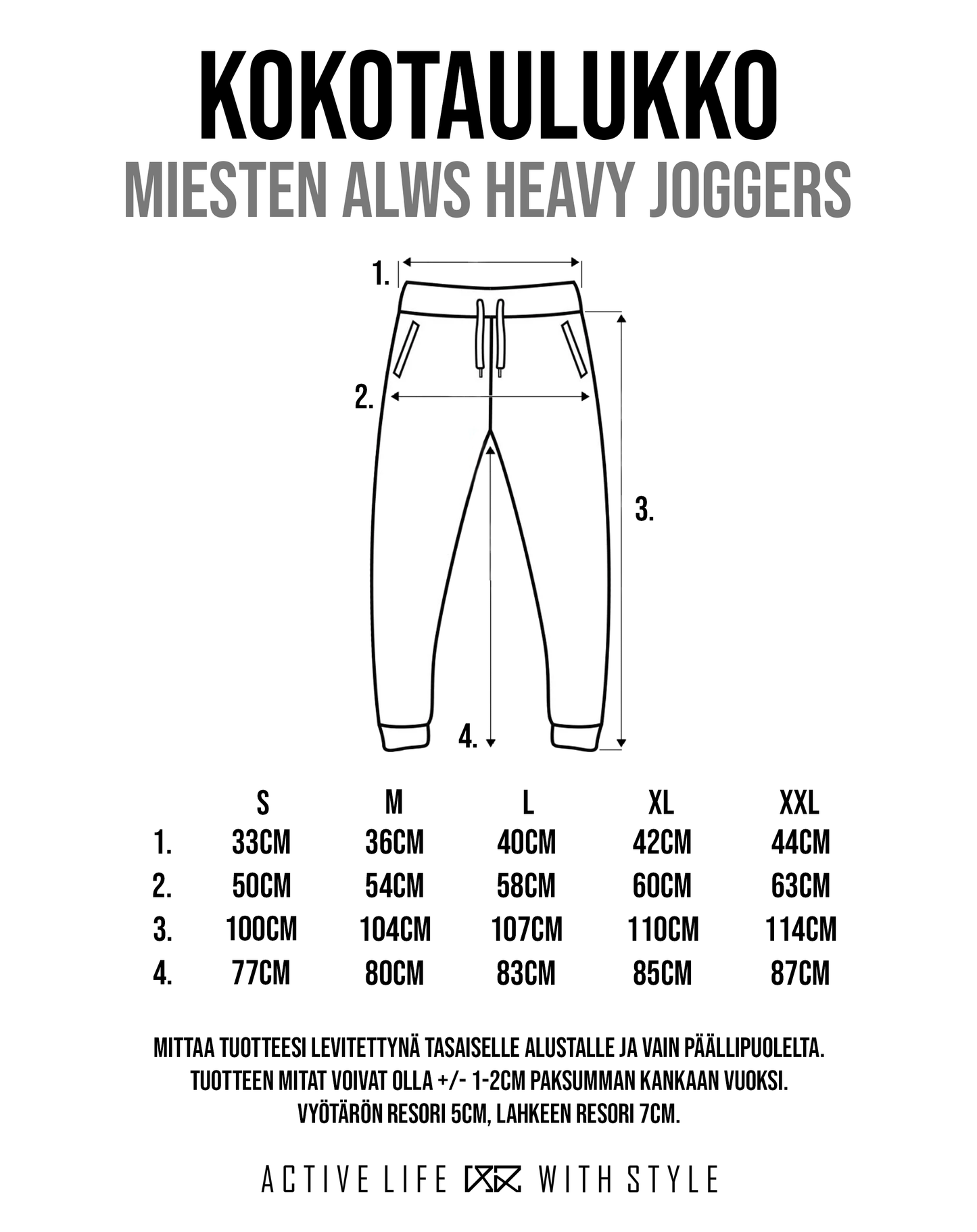 ALWS Heavy Joggers (miehet) - the Original 187