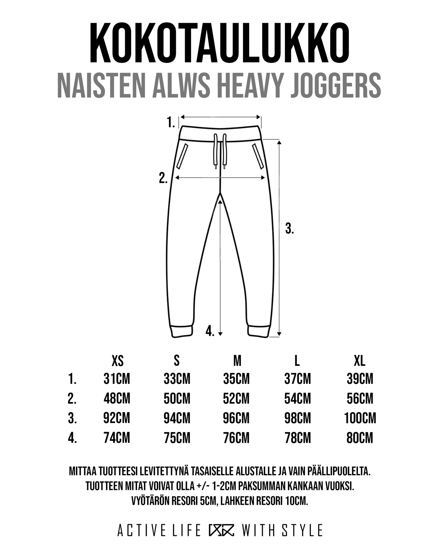 ALWS Heavy Joggers (naiset) - the Original 187