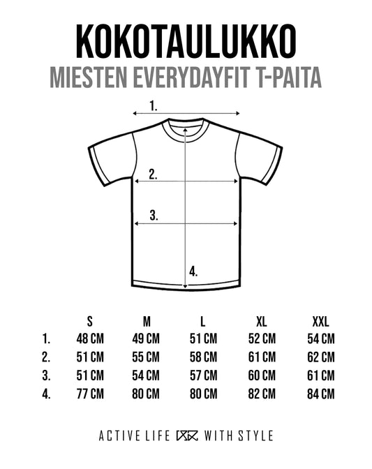 ALWS Everydayfit T-paita - Rääkkiä & Hikeä (musta)