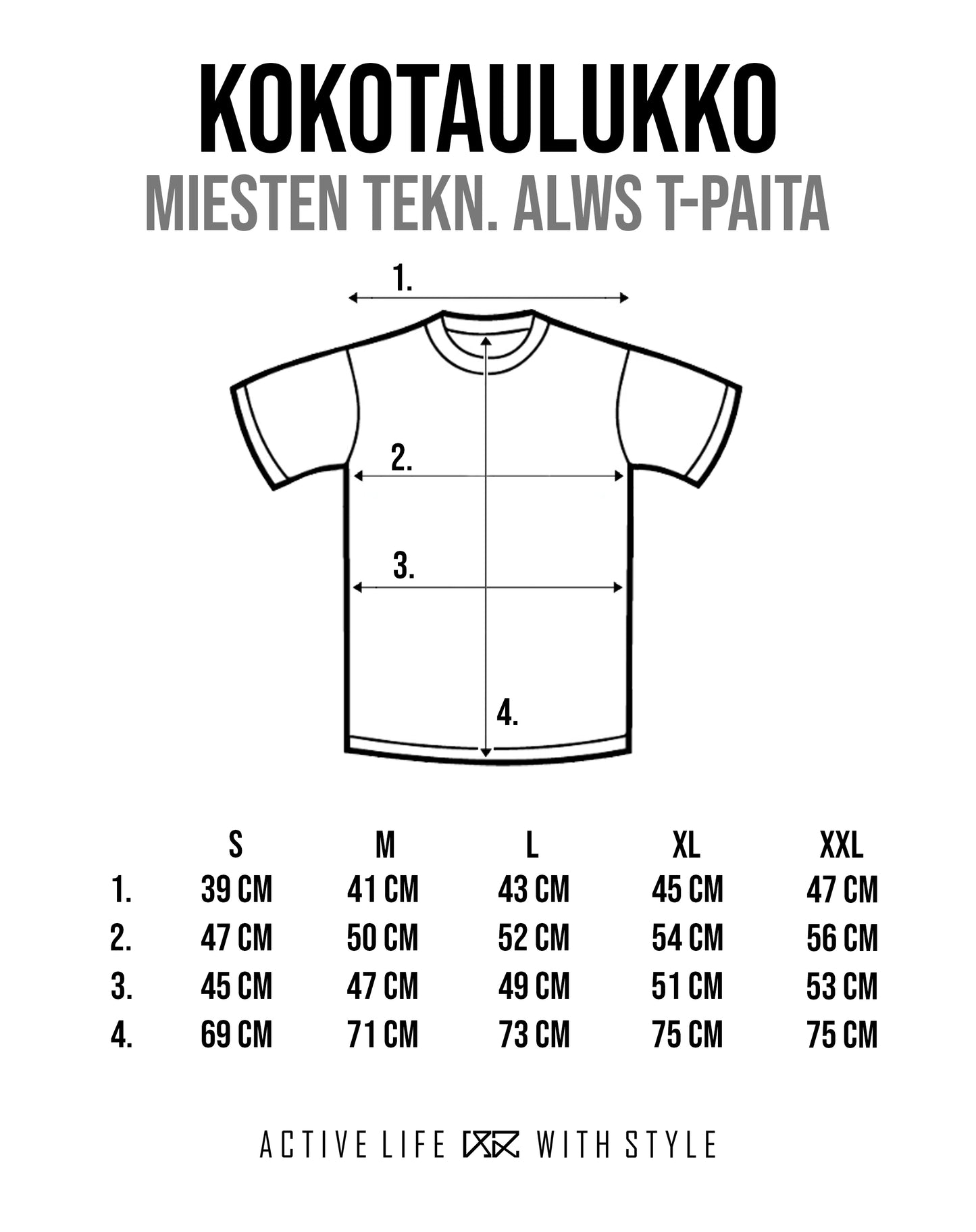 ALWS Tech. T-paita - Logoton musta