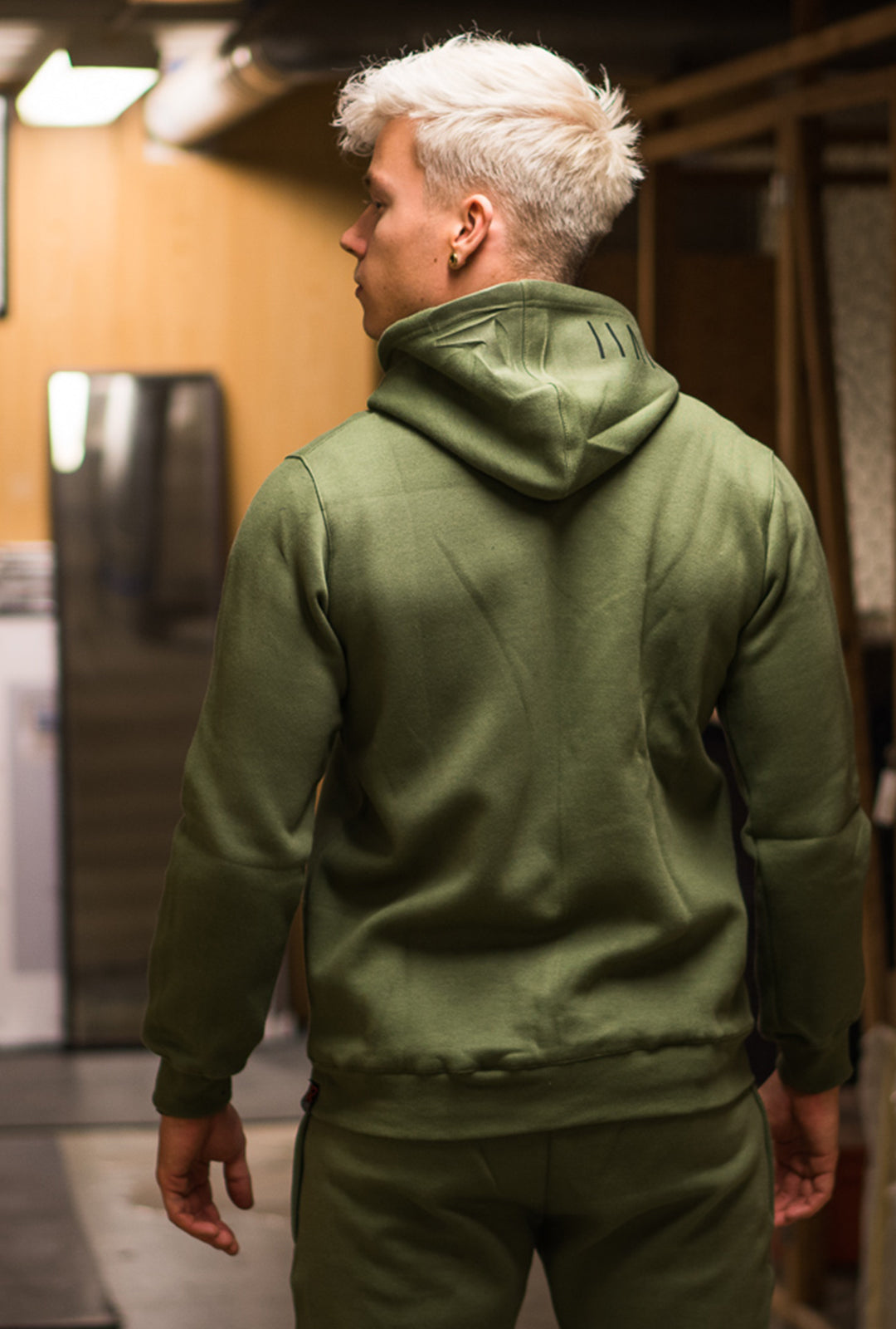 RÄÄKKI 187 Hoodie - Army Green (Men)