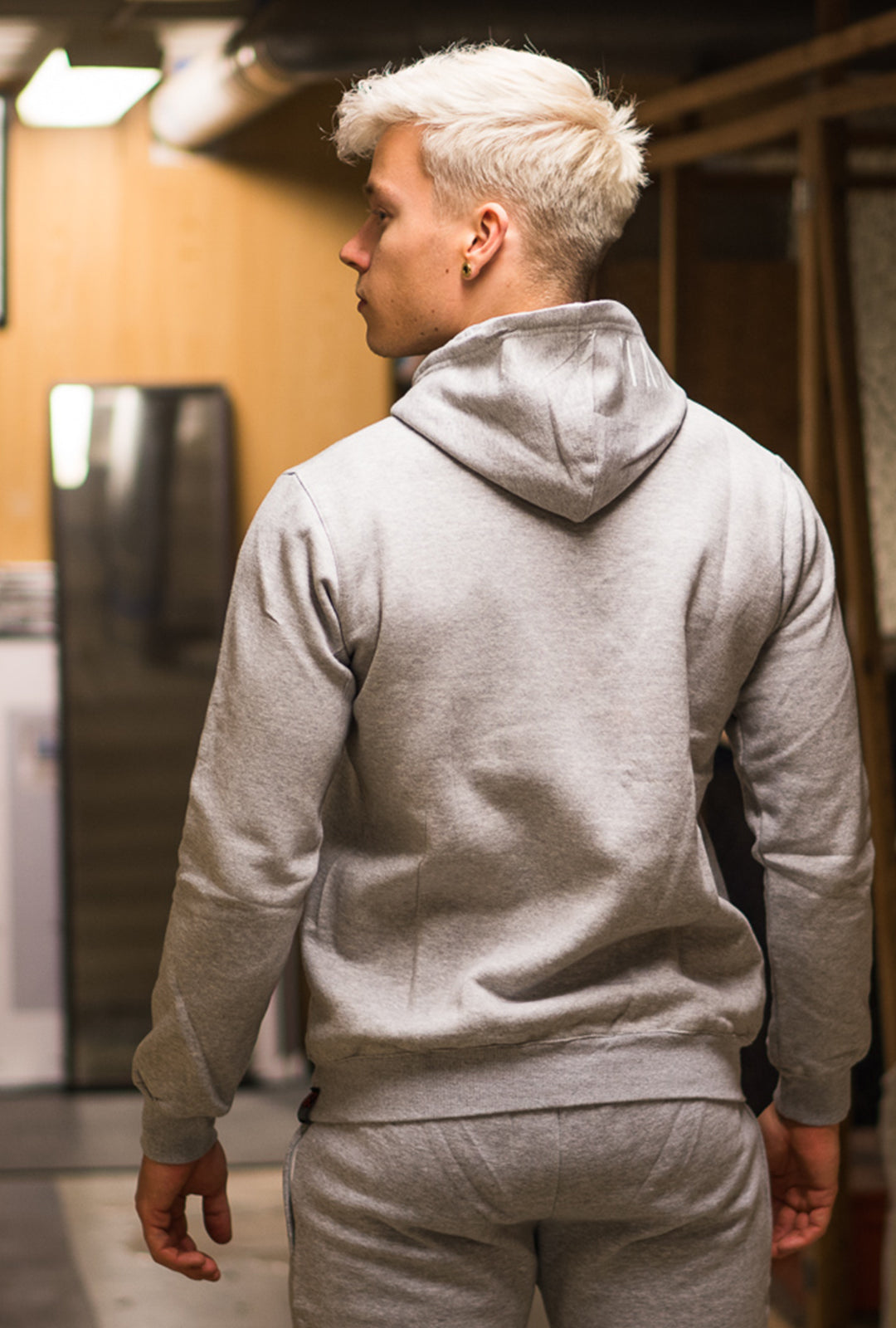 RÄÄKKI 187 Hoodie - Stone Grey (Men)