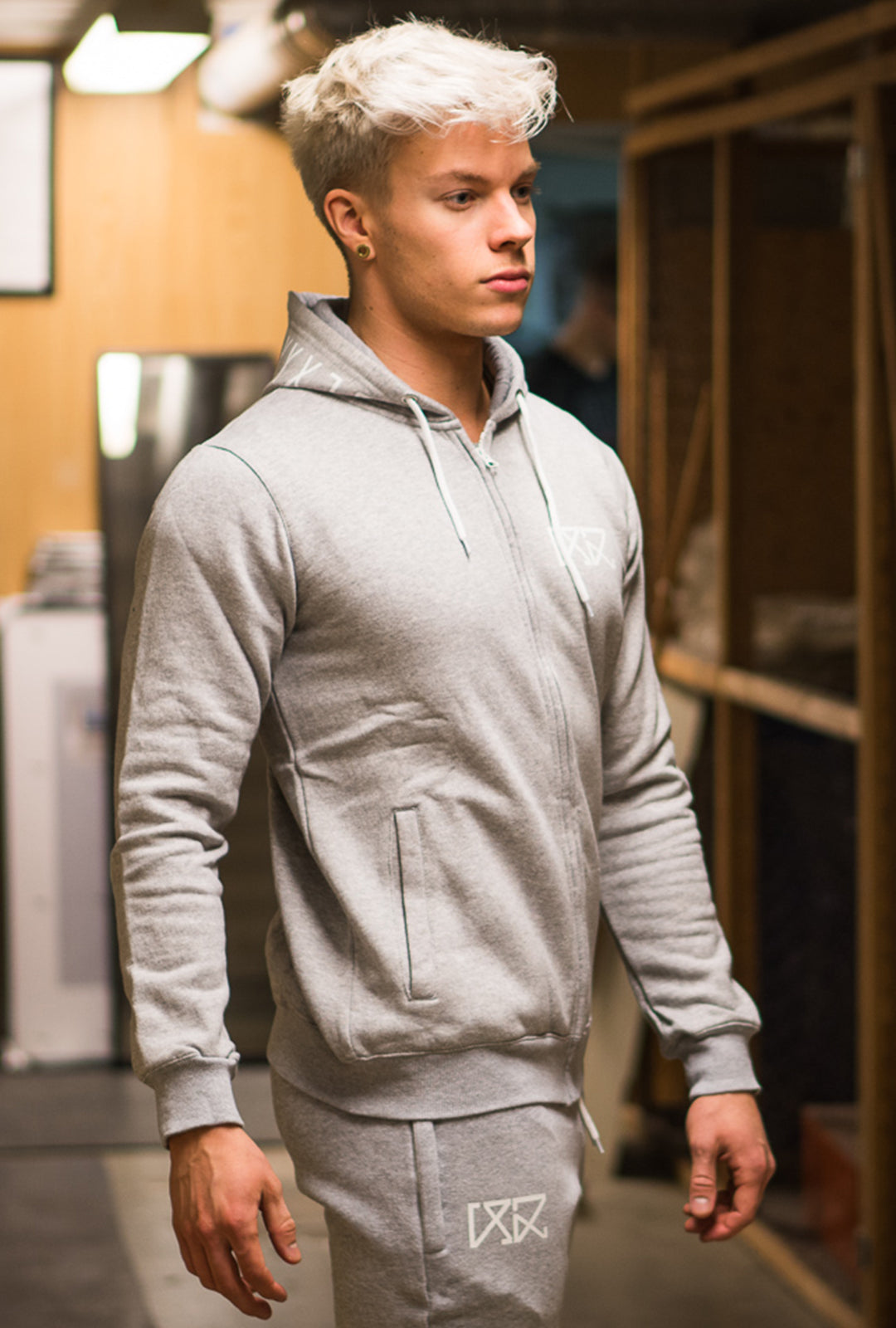 RÄÄKKI 187 Hoodie - Stone Grey (Men)