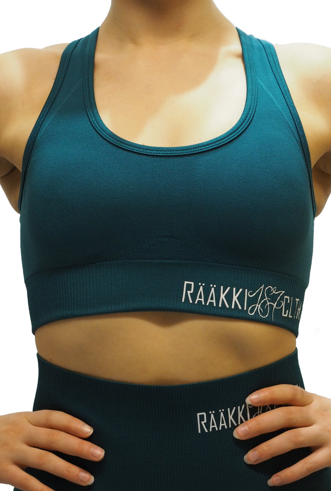 RÄÄKKI Seamless SPORT SET - Ocean Turquoise