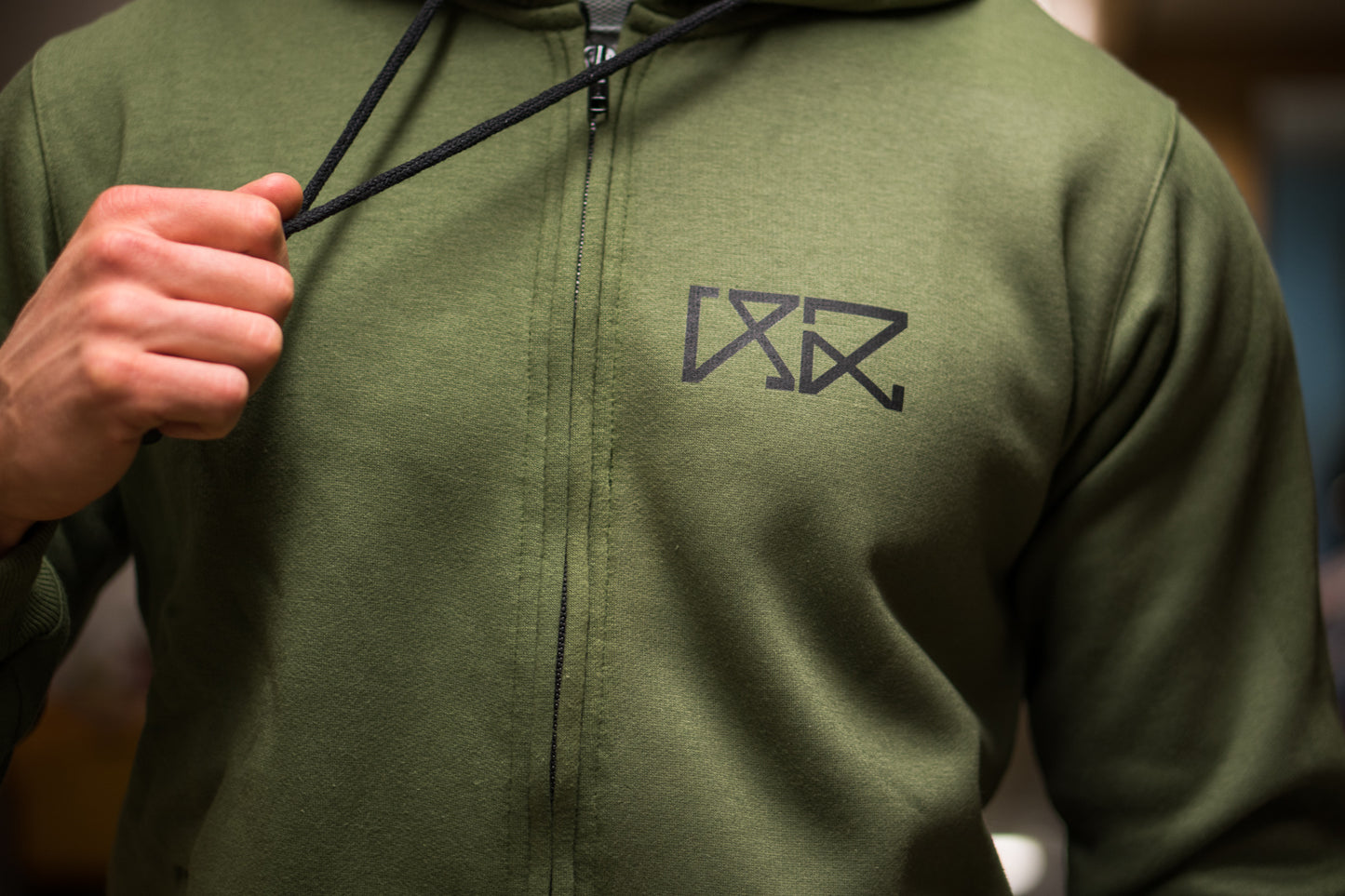 RÄÄKKI 187 Hoodie - Army Green (Men)