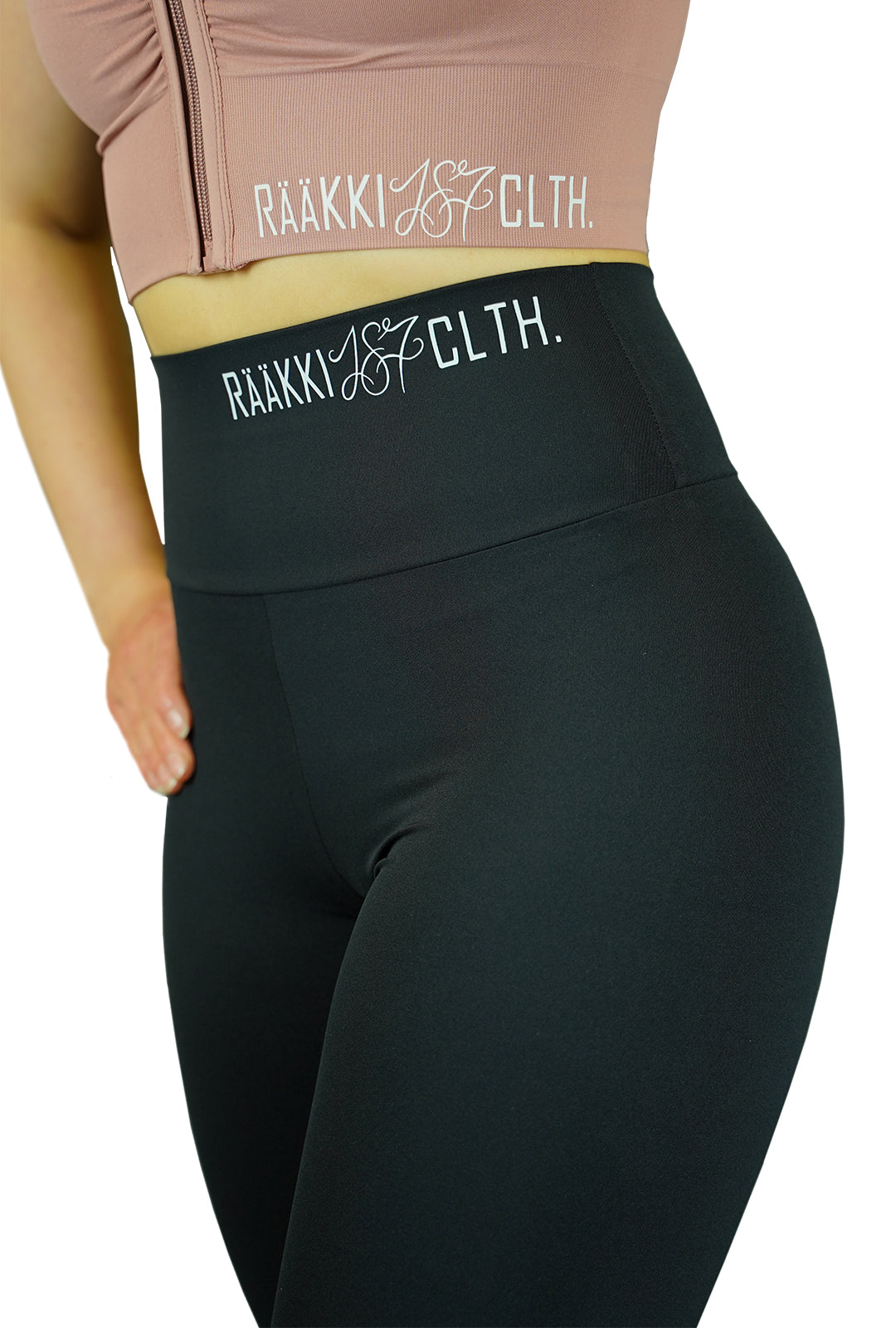 RÄÄKKI Scrunch Leggings - Musta