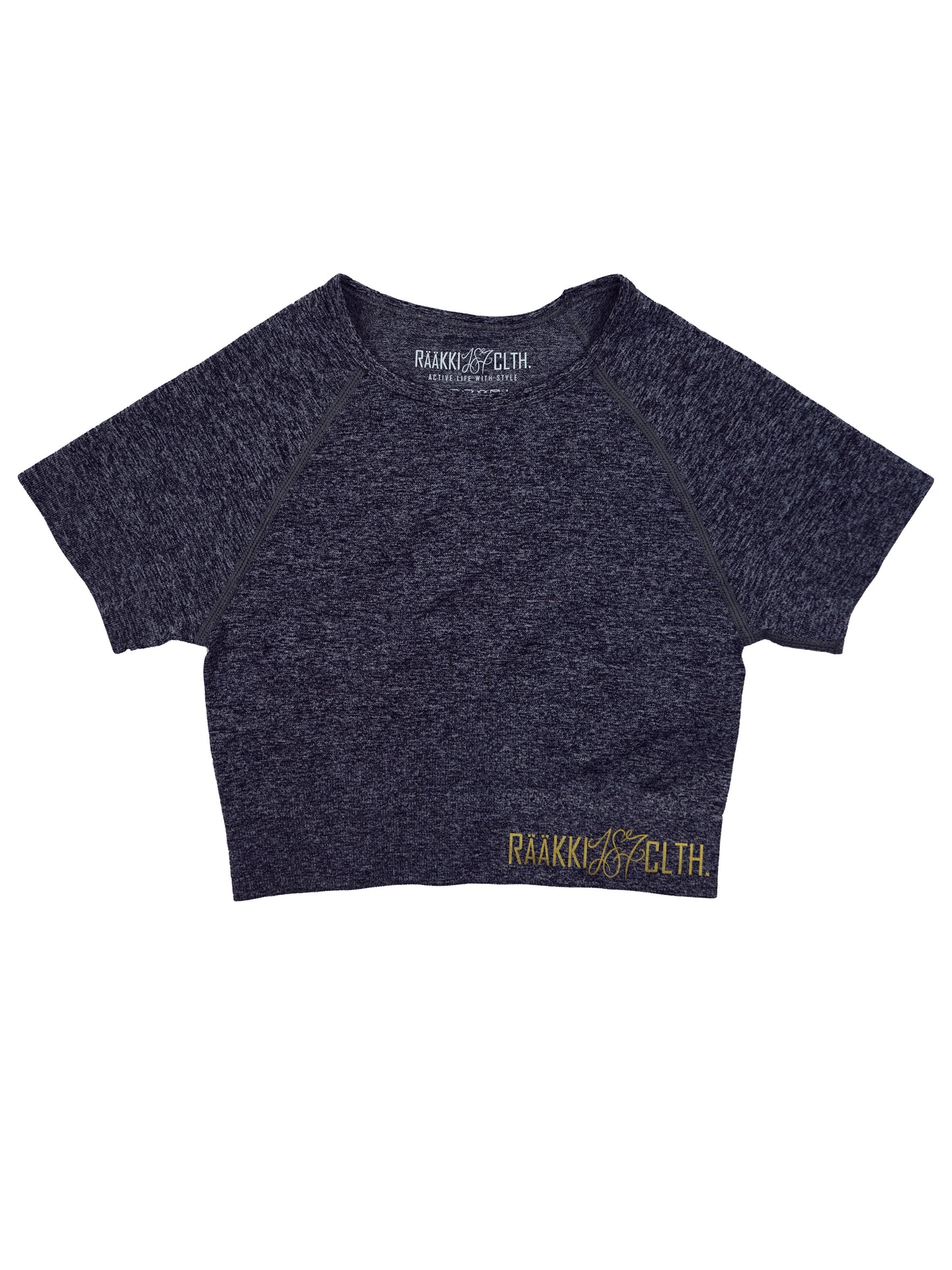Simply Seamless Crop t-paita - Stone Grey