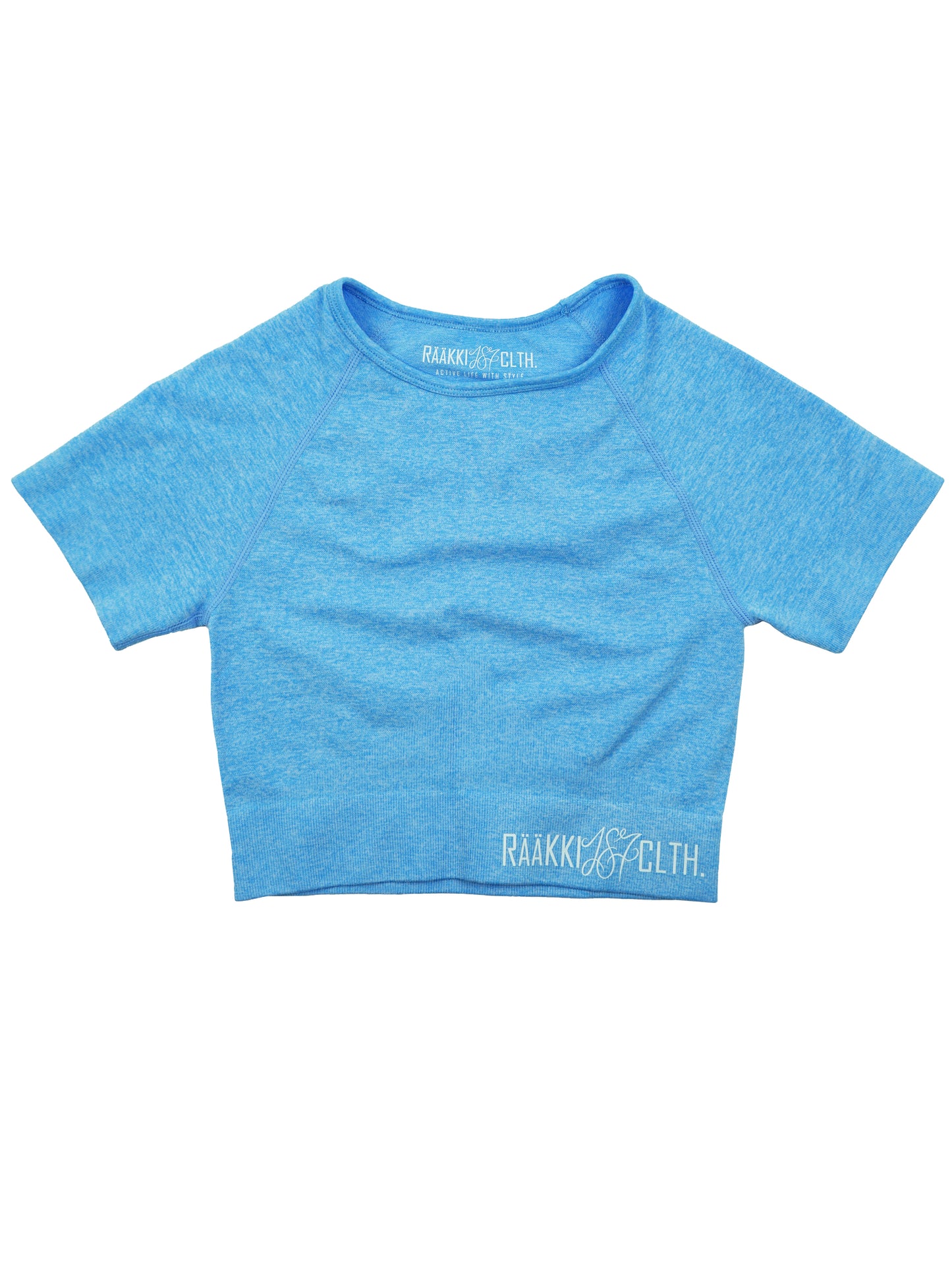 Simply Seamless Crop t-paita - Frost Blue