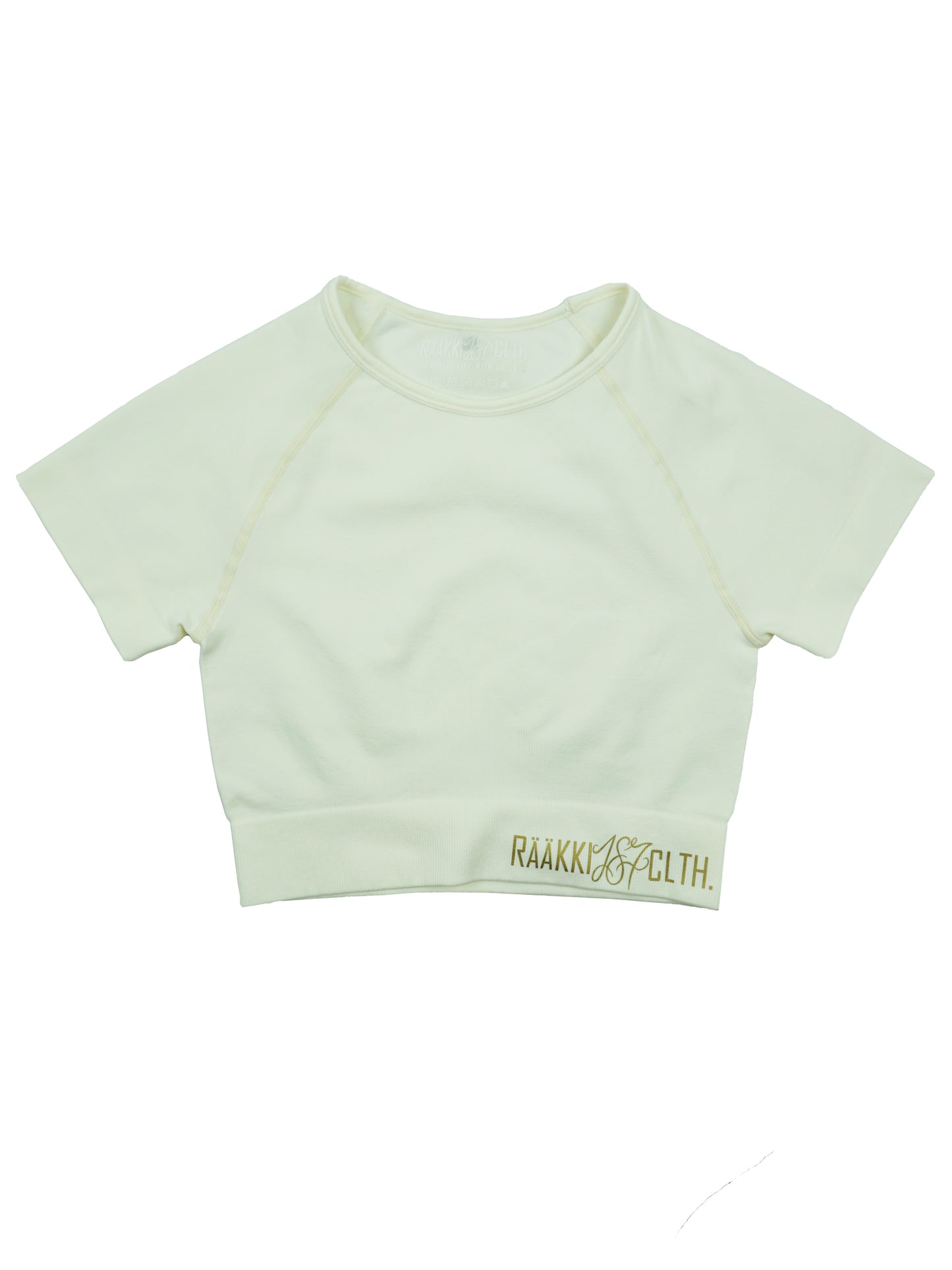 Simply Seamless Crop t-paita - Pure White