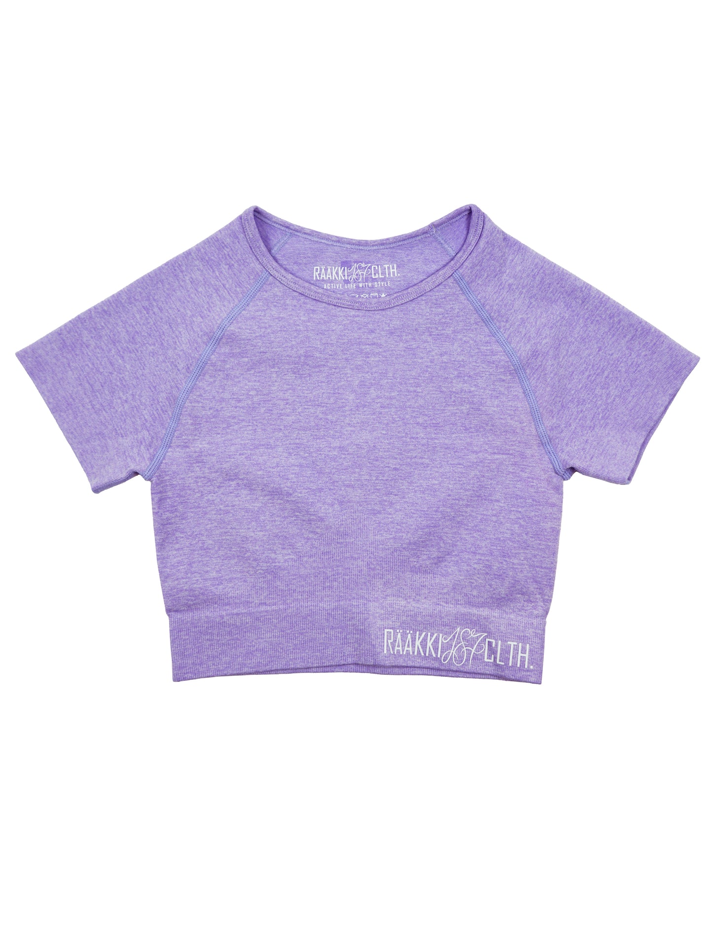 Simply Seamless Crop t-paita - Candy Lavender