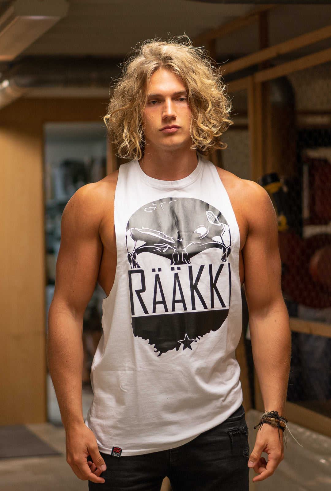 Skull & Helsinki Y-Tank - White (Men)