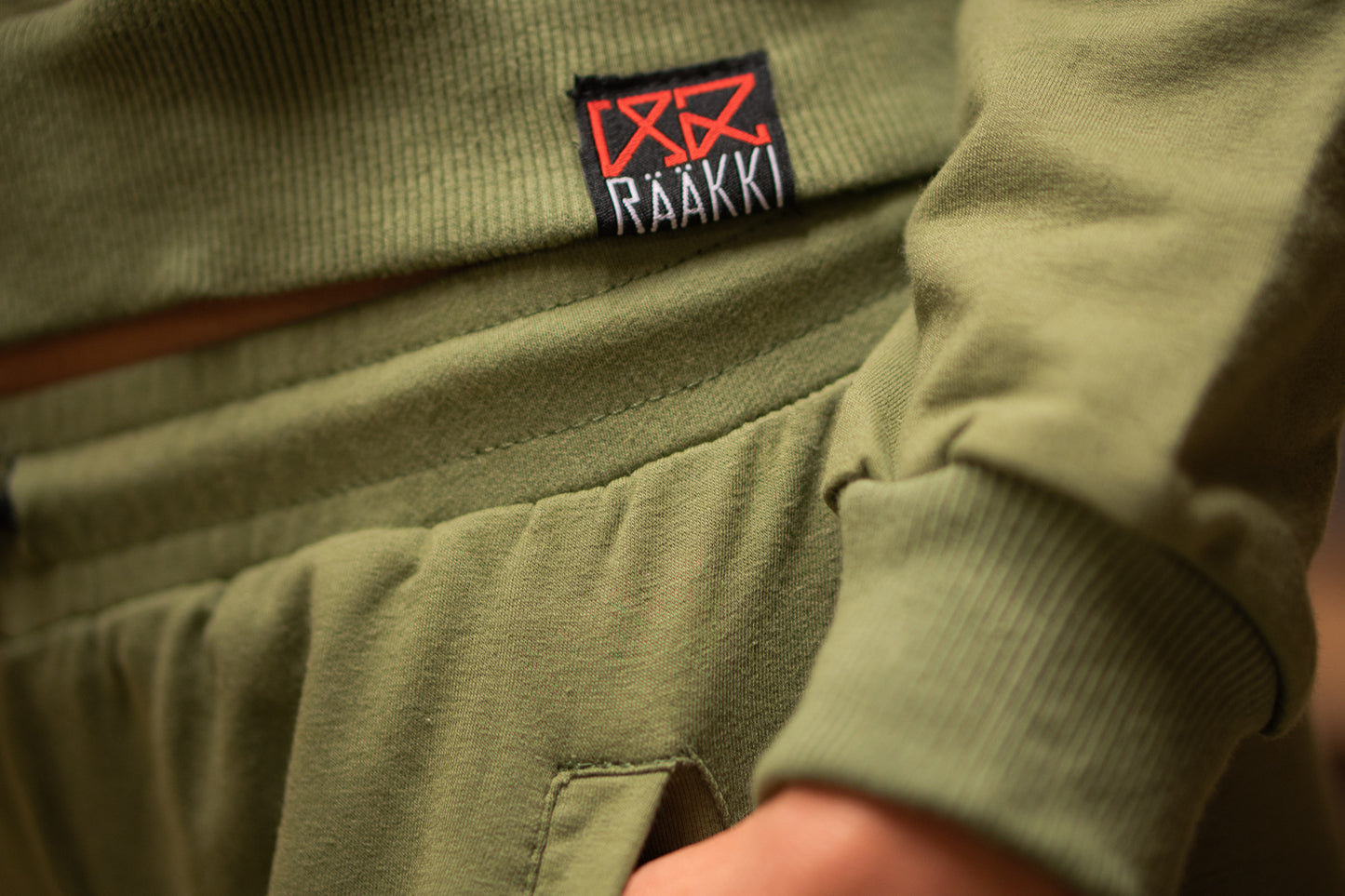 RÄÄKKI 187 Hoodie - Army Green (Women)