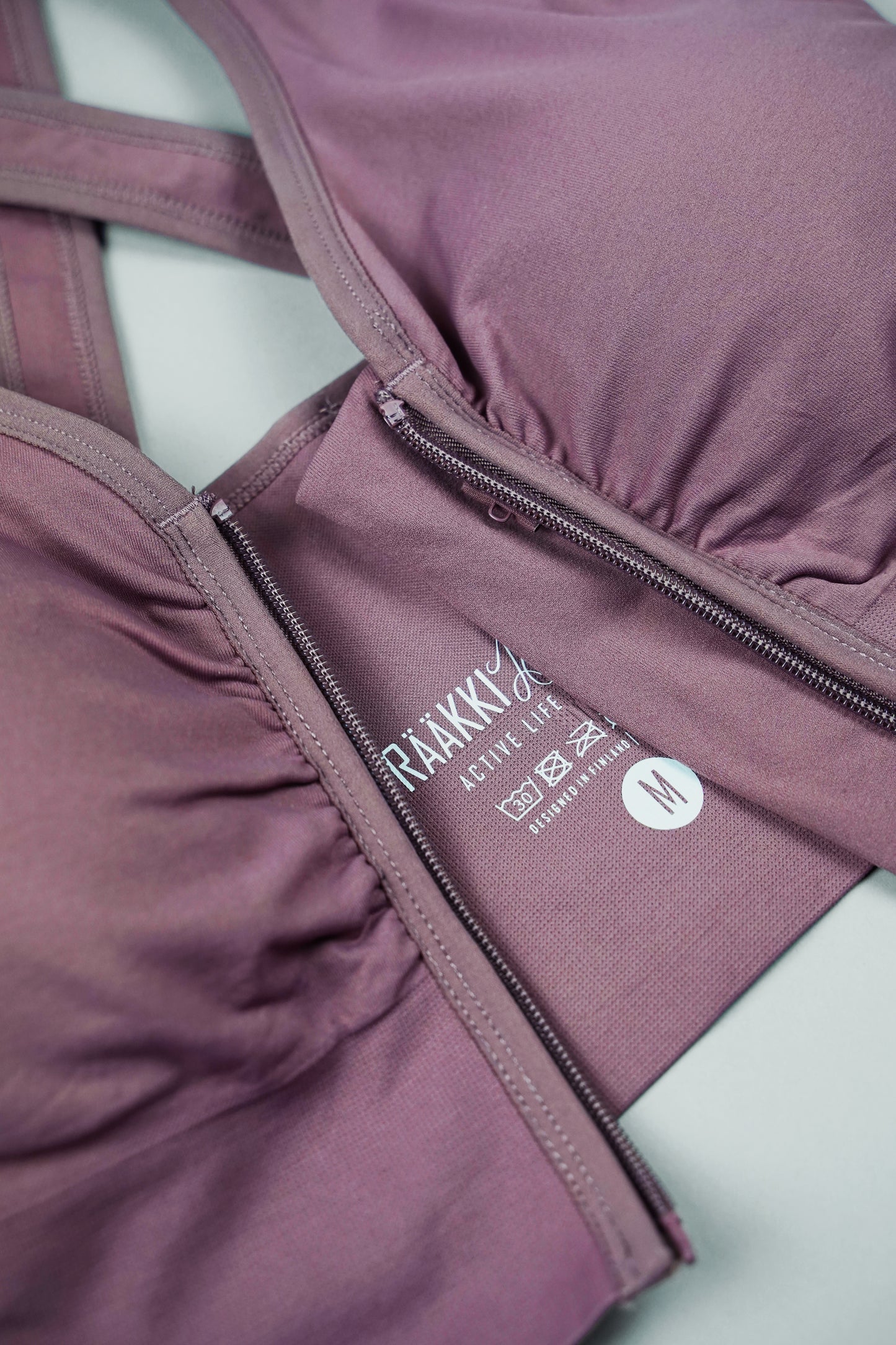 RÄÄKKI Sport Zip Top - Purple