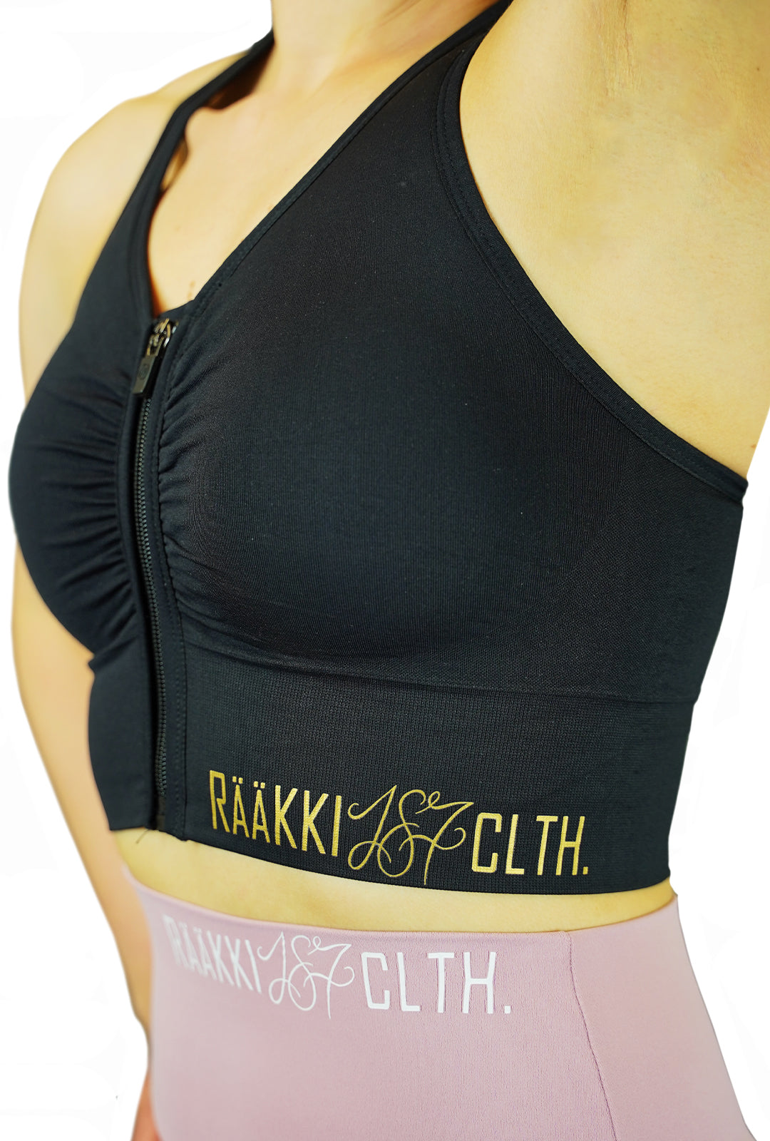 RÄÄKKI Sport Zip Top - Black