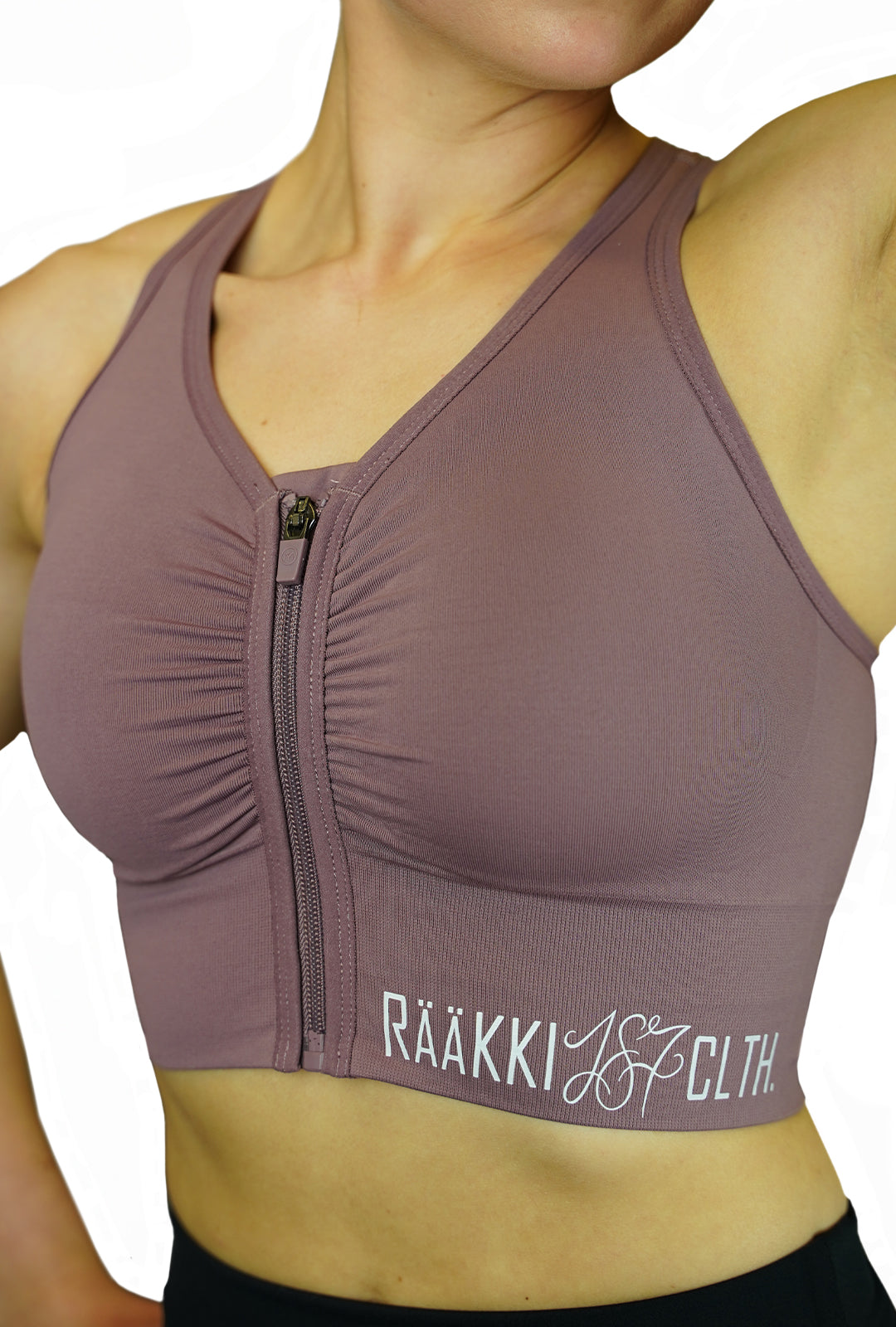 RÄÄKKI Sport Zip Top - Purple