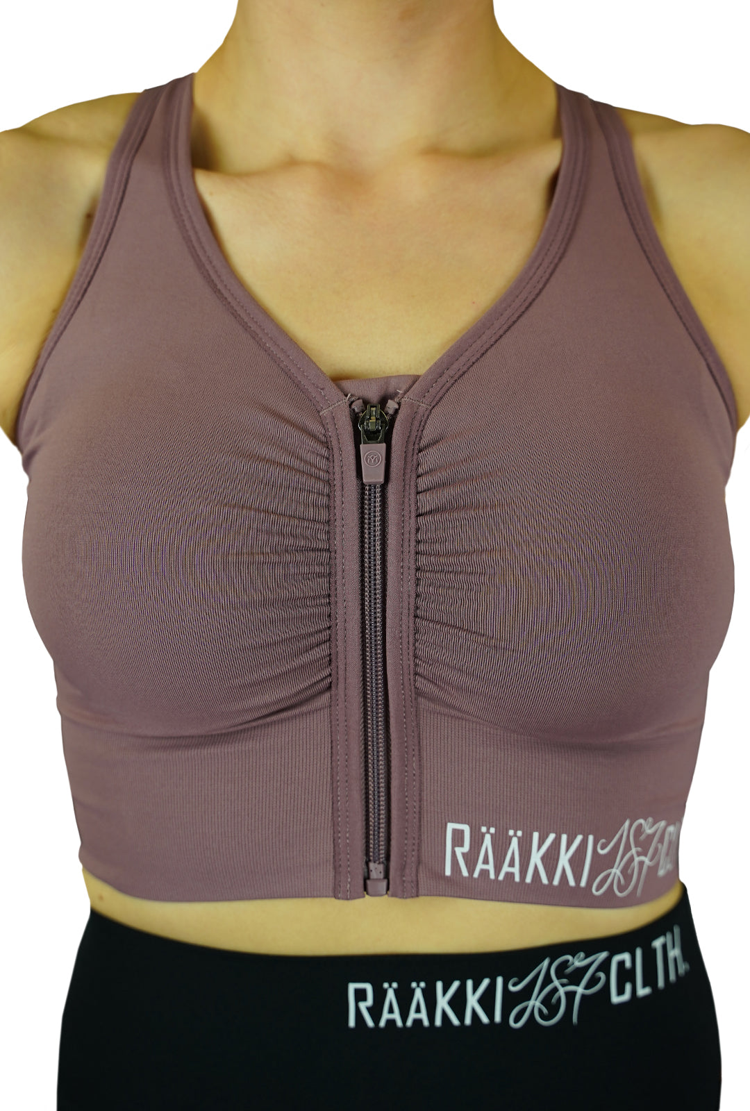 RÄÄKKI Sport Zip Top - Purple