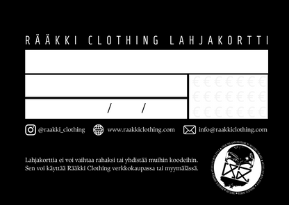 RÄÄKKI Lahjakortti