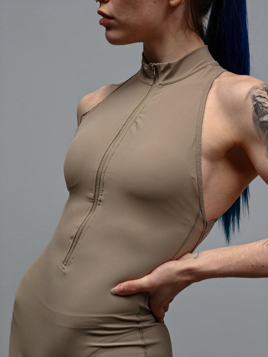 Leonessa Short Jumpsuit - Latte