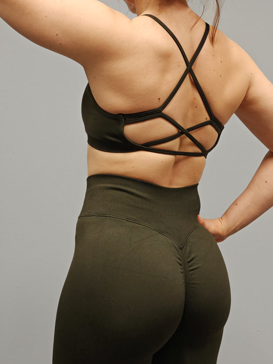 Valkra Core Leggingsit - Army Green
