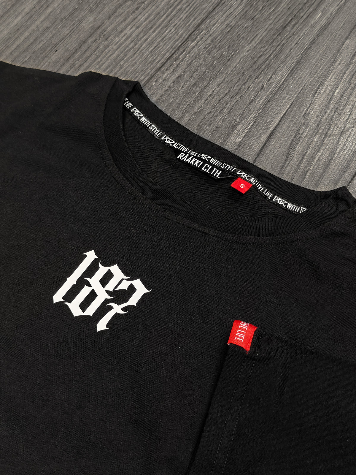 ALWS Oversize T-paita - the 187 st. (musta)