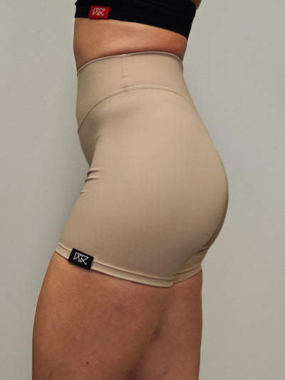 Nevai Elite Mid Waist Shorts - White Sand
