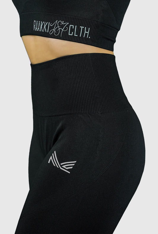 KOUTSI Leggings - RÄÄKKI Sport Seamless (musta)