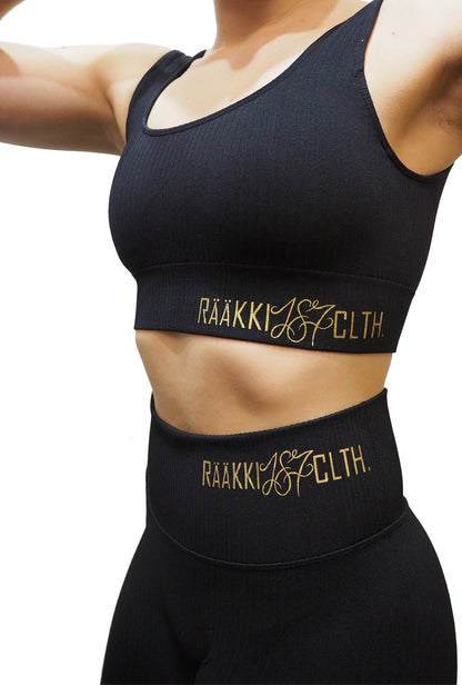 RIB Seamless Top - Black