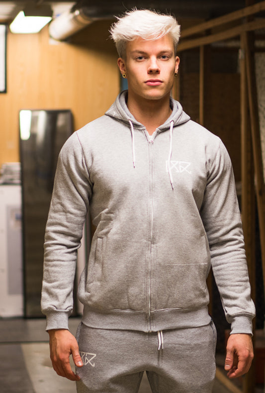 RÄÄKKI 187 Hoodie - Stone Grey (Men)