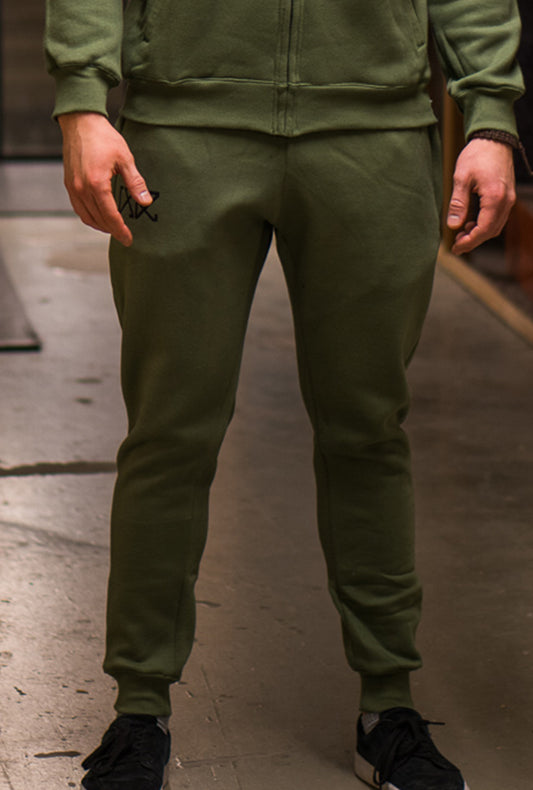 RÄÄKKI 187 Joggers - Army Green (Men)