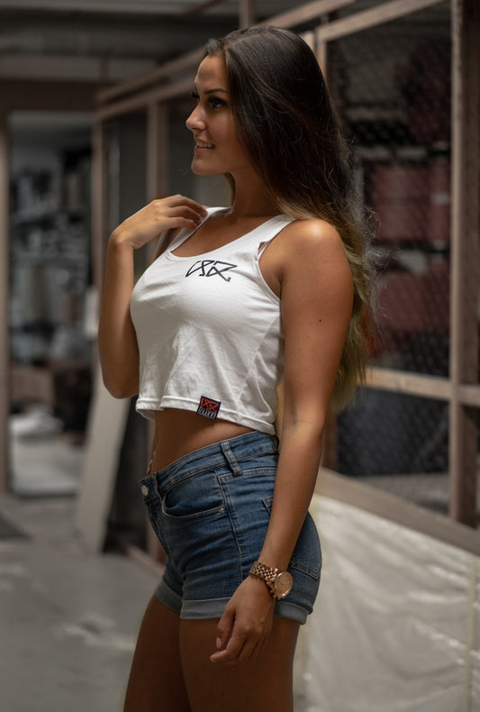 RÄÄKKI 187 Crop Top - White (Women)