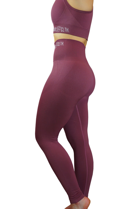 Sport Seamless Leggings - Light Red