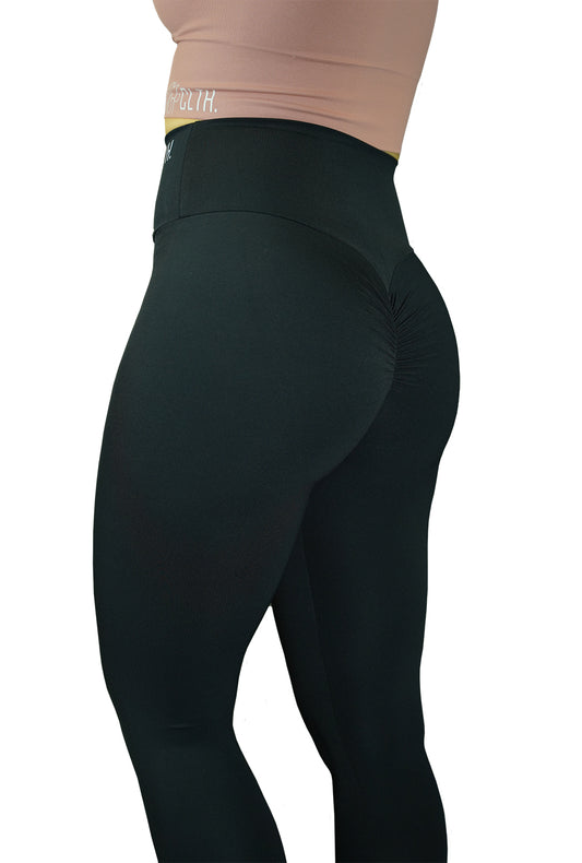 RÄÄKKI Scrunch Leggings - Musta