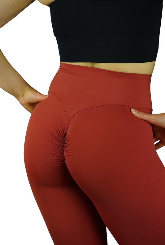RÄÄKKI Scrunch Leggings - Punainen