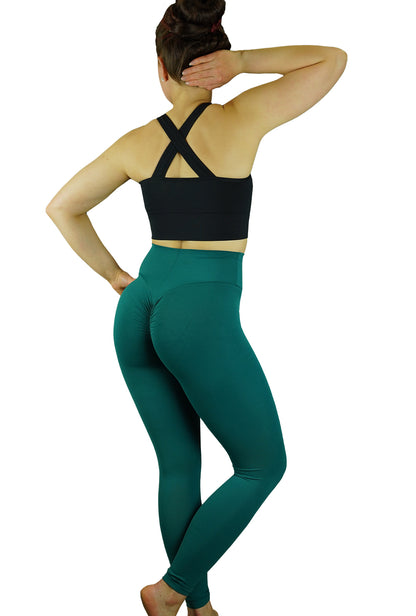 RÄÄKKI Scrunch Leggings - Teal