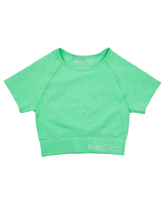 Simply Seamless Crop t-paita - Fresh Mint