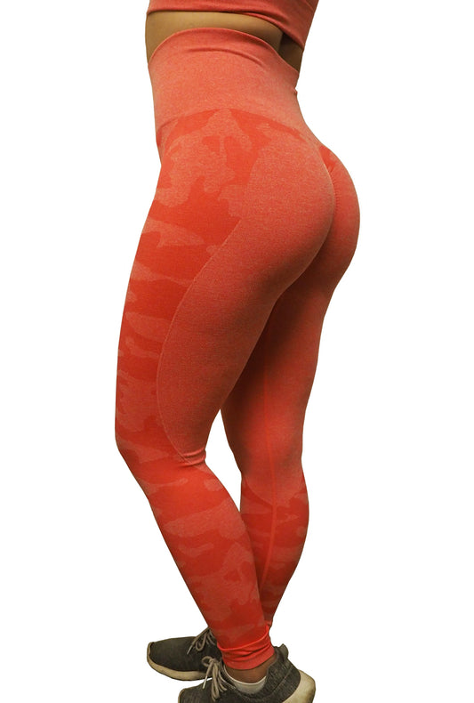 Camo Seamless SET - Flaming Coral