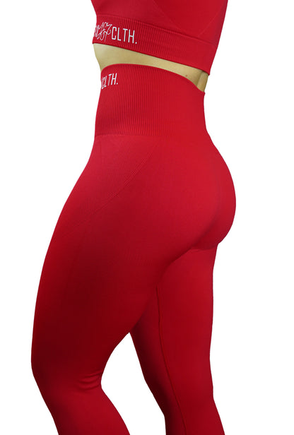 Sport Seamless Leggings - Scarlet Red
