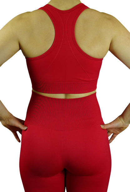 Sport Seamless Leggings - Scarlet Red