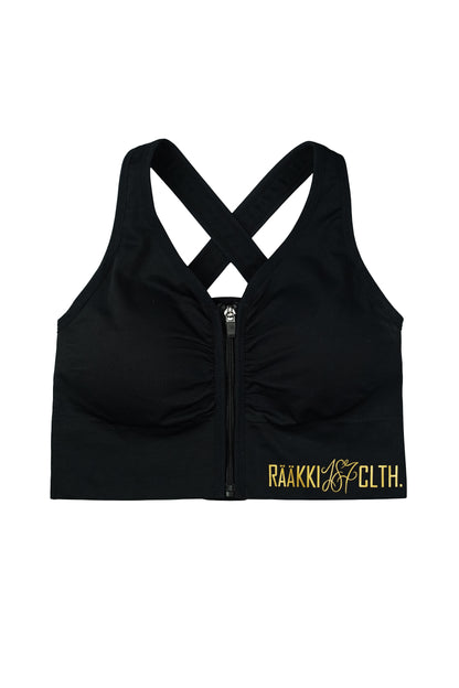 RÄÄKKI Sport Zip Top - Black