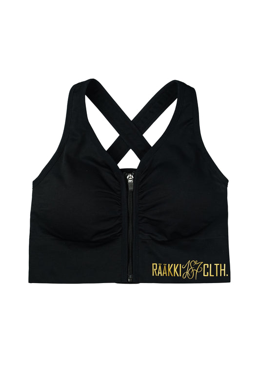 RÄÄKKI Sport Zip Top - Black