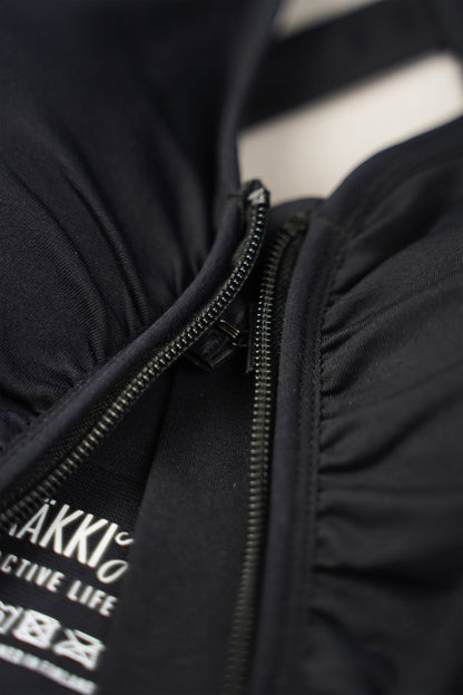 RÄÄKKI Sport Zip Top - Black