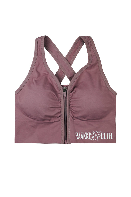 RÄÄKKI Sport Zip Top - Purple